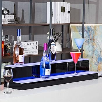 ビンテージ ボトルライト 店舗什器  BAR Amazon｜ホーム商業バー用LEDライトアップ酒ボトルディスプレイ2